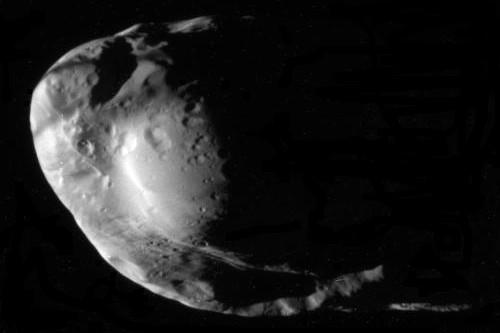 Cassini image of Saturn's moon Prometheus on January 27, 2010